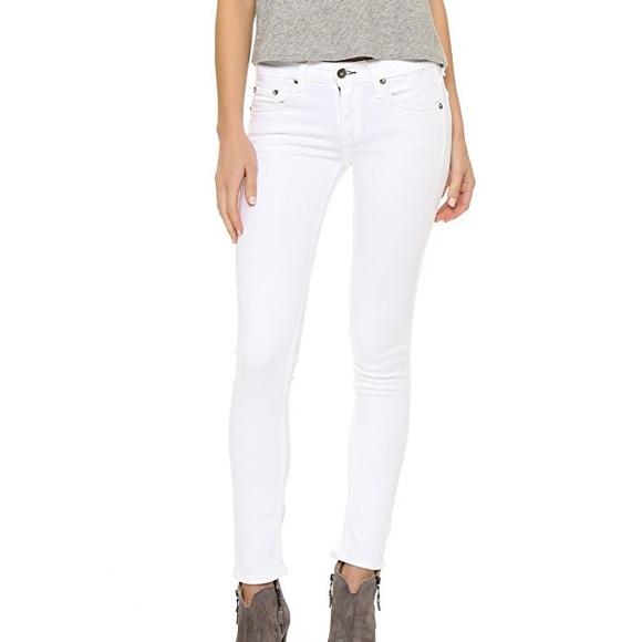 rag & bone Denim - Rag&Bone White Cropped Skinny